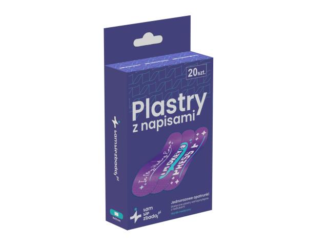 Samsiezbadaj.pl Plastry z napisami 19 x 72 mm interakcje ulotka plaster - 20 szt.