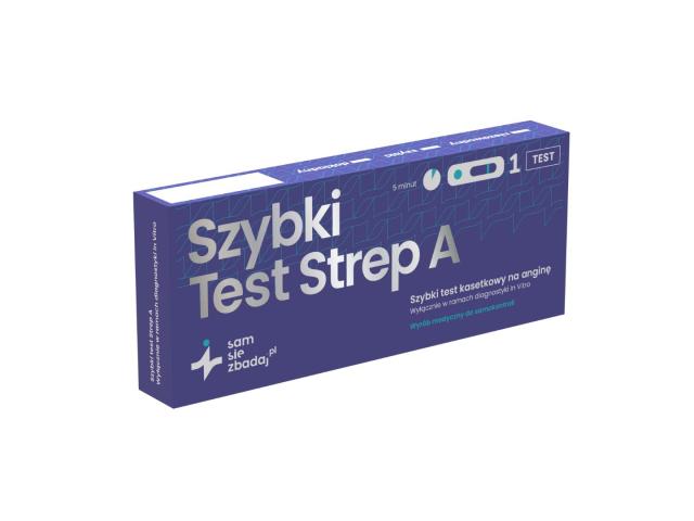 SamSięZbadaj.pl Strep A Rapid Test szybki interakcje ulotka test  1 szt.
