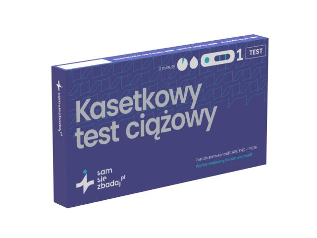 Samsiezbadaj.pl Test ciążowy kasetkowy interakcje ulotka test ciążowy kasetowy  1 szt.