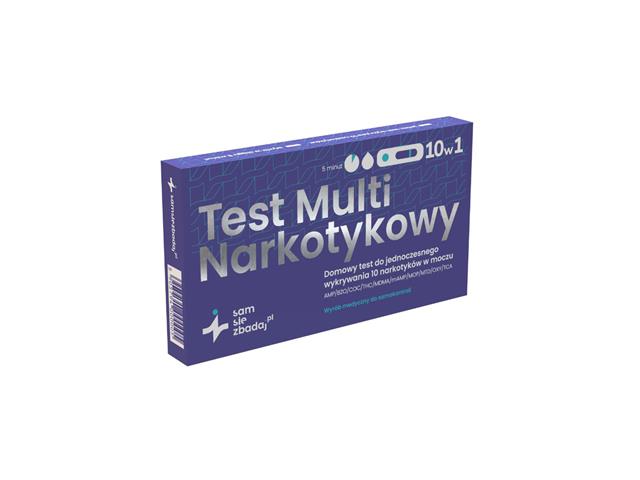 Samsiezbadaj.pl Test Multi narkotykowy 10w1 interakcje ulotka test - 1 szt.