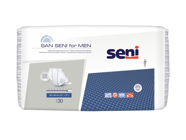 San Seni Pieluchy anatomiczne for men interakcje ulotka pielucho-majtki - 30 szt.