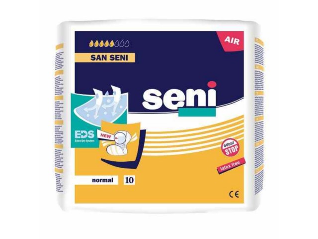 San Seni Pieluchy anatomiczne normal air interakcje ulotka pielucho-majtki - 10 szt.