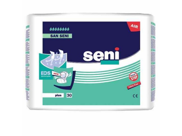 San Seni Pieluchy anatomiczne plus air interakcje ulotka pielucho-majtki - 30 szt.