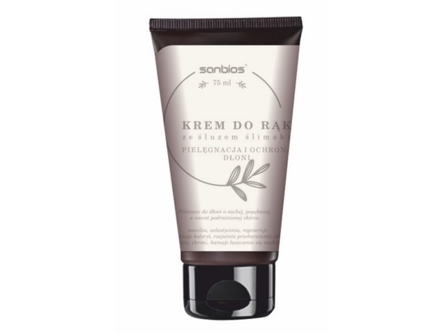 Sanbios Krem do rąk ze śluzem ślimaka interakcje ulotka krem - 75 ml
