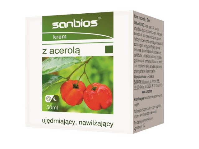 Sanbios Krem z acerolą interakcje ulotka krem - 50 ml