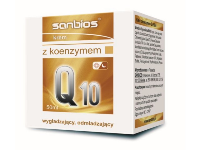 Sanbios Krem z koenzymem Q10 interakcje ulotka   50 ml