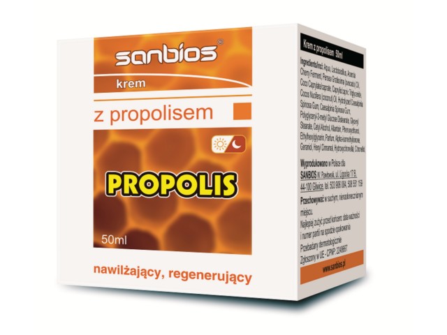 Sanbios Krem z propolisem interakcje ulotka krem - 50 ml