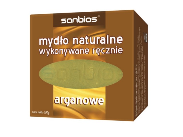 SANBIOS Mydło naturalne arganowe interakcje ulotka kostka  100 g