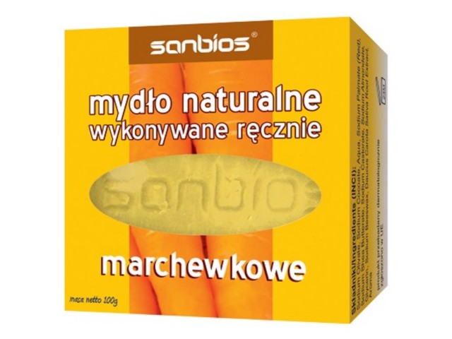 SANBIOS Mydło naturalne marchewkowe interakcje ulotka kostka  100 g