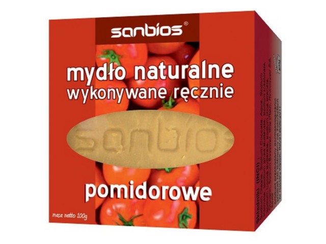 SANBIOS Mydło naturalne pomidorowe interakcje ulotka kostka  100 g