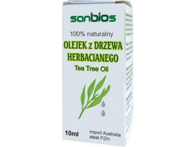 Sanbios Olejek z drzewa herbacianego interakcje ulotka   10 ml