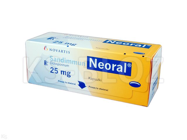 Sandimmun Neoral interakcje ulotka kapsułki elastyczne 25 mg 