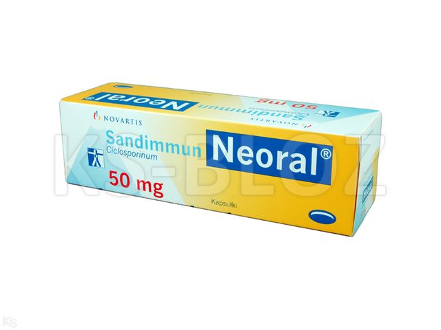 Sandimmun Neoral interakcje ulotka kapsułki elastyczne 50 mg 50 kaps.