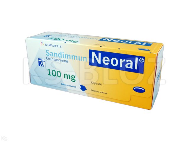 Sandimmun Neoral interakcje ulotka kapsułki elastyczne 100 mg 50 kaps.