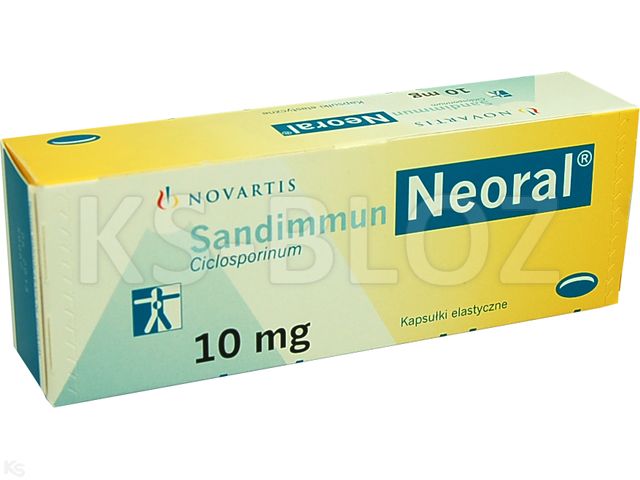 Sandimmun Neoral interakcje ulotka kapsułki elastyczne 10 mg 60 kaps.