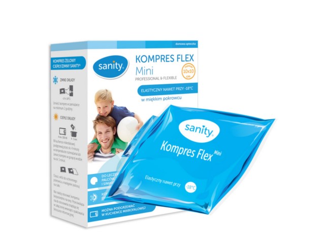 Sanity Flex Mini Kompres 10 x 10 cm interakcje ulotka   1 szt.