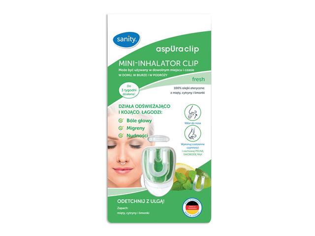 Sanity Mini- inhalator CLIP (aspUraclip fresh) interakcje ulotka inhalator - 1 szt.
