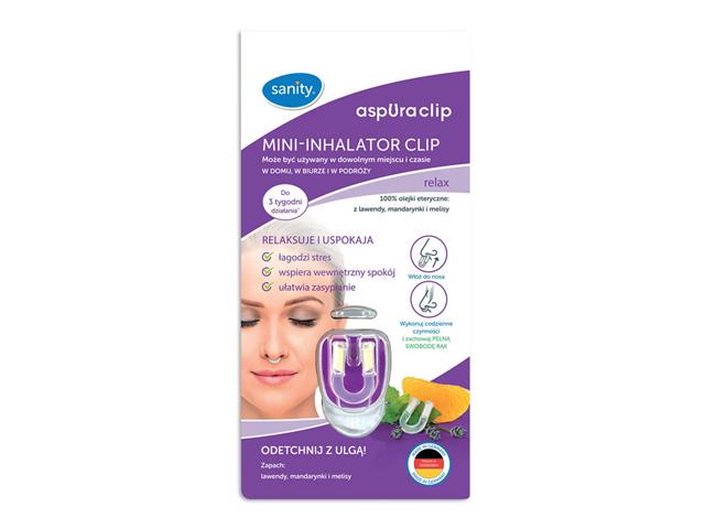 Sanity Mini- inhalator CLIP (aspUraclip relax) interakcje ulotka inhalator - 1 szt.