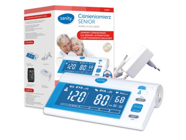 Sanity Senior Ciśnieniomierz MODEL AP 1216 z zasilaczem interakcje ulotka ciśnieniomierz - 1 szt.