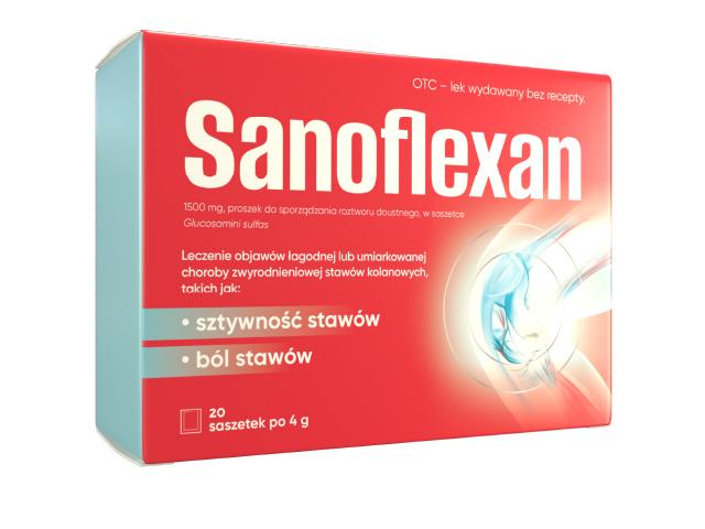 Sanoflexan interakcje ulotka proszek do sporządzania roztworu 1,5 g 20 sasz. po 4 g