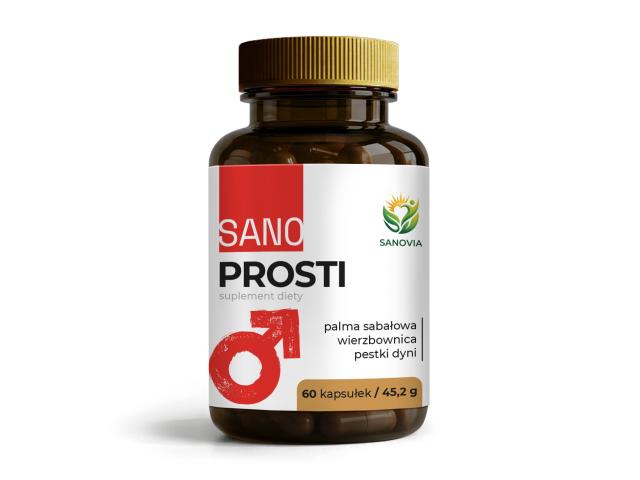 Sanovia Sano Prosti interakcje ulotka kapsułki 60 kaps.