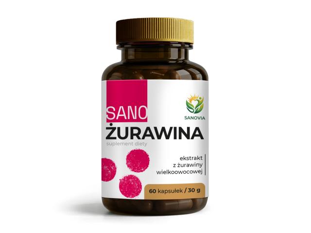 Sanovia Sano Żurawina interakcje ulotka kapsułki 60 kaps.