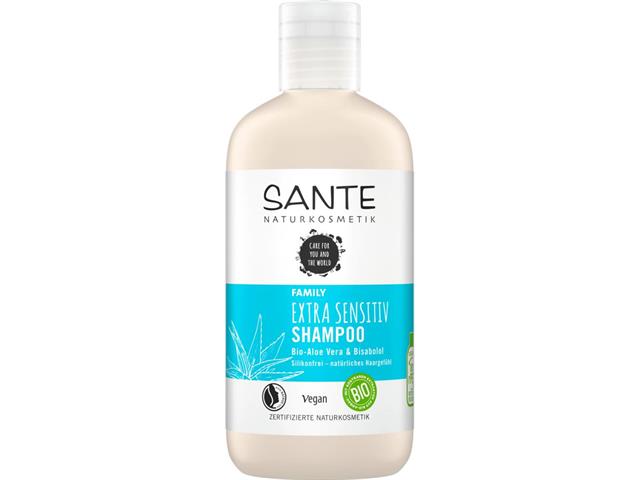 SANTE FAMILY EXTRA SENSITIV Szampon do wrażliwej skóry głowy z organicznym aloesem i bisabololem interakcje ulotka szampon  250 ml