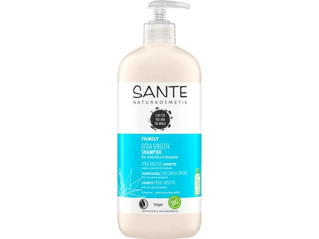 SANTE FAMILY EXTRA SENSITIV Szampon do wrażliwej skóry głowy z organicznym aloesem i bisabololem interakcje ulotka szampon  500 ml