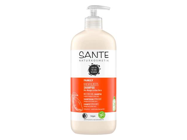 SANTE FAMILY FEUCHTIGKEITS Szampon nawilżający z ekstraktem z organicznego mango i aloesem interakcje ulotka szampon - 500 ml (but.z pomp.)