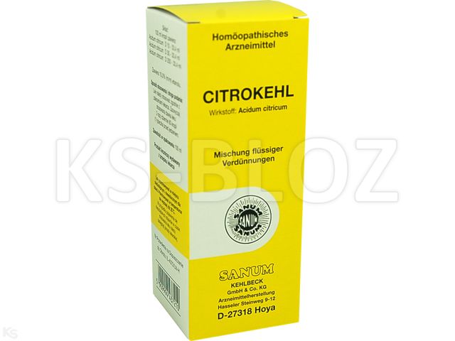 Sanum Citrokehl interakcje ulotka krople doustne, roztwór - 100 ml