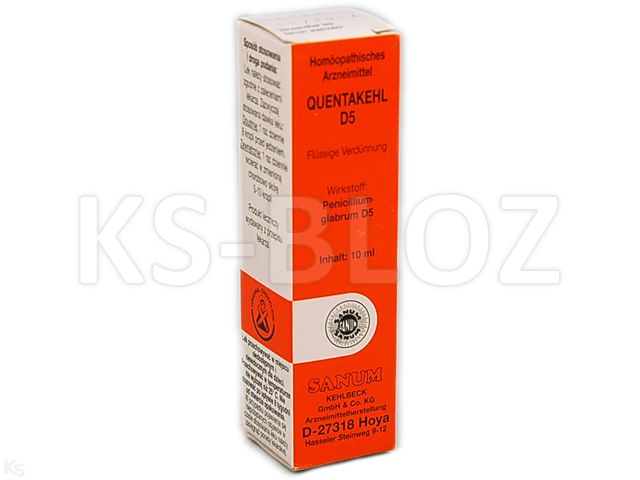Sanum Quentakehl D5 interakcje ulotka krople doustne, roztwór, płyn na skórę - 10 ml