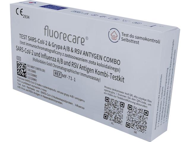 SARS-CoV-2 & Grypa A/B & RSV Test antygen combo REF MF-71-1 interakcje ulotka test - 1 szt.