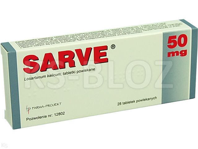 Sarve 50 mg interakcje ulotka tabletki powlekane 50 mg 28 tabl. (2 blist. po 14 tabl.)