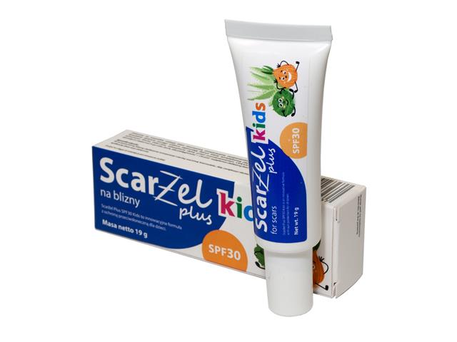 Scarżel Plus na blizny kids SPF 30 interakcje ulotka krem-żel  19 g