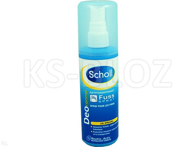 Scholl Deo Control Dezodorant antyperspirant do stóp interakcje ulotka   125 ml
