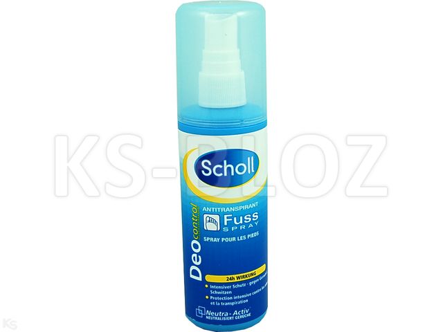Scholl Deo Control Dezodorant antyperspirant do stóp interakcje ulotka spray - 125 ml