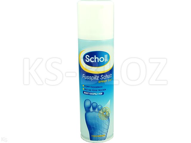 Scholl Dezodorant do stóp 3w1 interakcje ulotka aerozol na skórę  150 ml