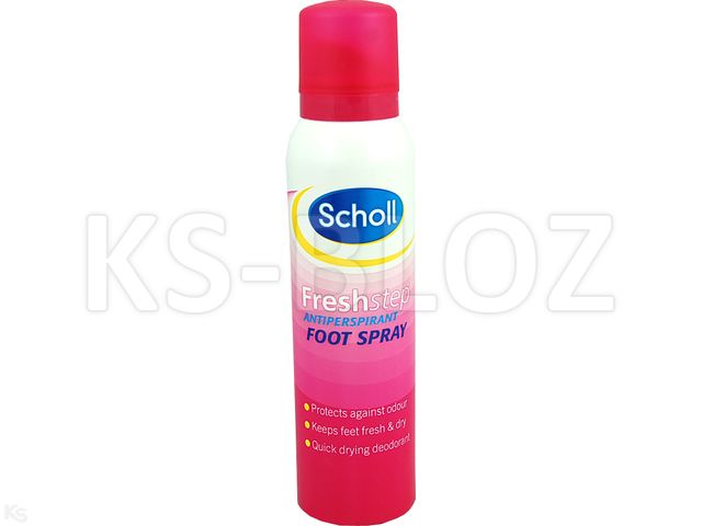 Scholl Fresh Step Dezodorant antyperspirant do stóp interakcje ulotka   150 ml