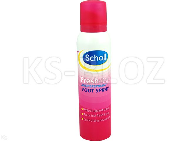 Scholl Fresh Step Dezodorant antyperspirant do stóp interakcje ulotka spray  150 ml