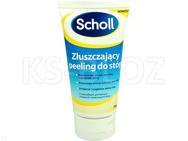 Scholl Peeling do stóp złuszczający interakcje ulotka   75 ml