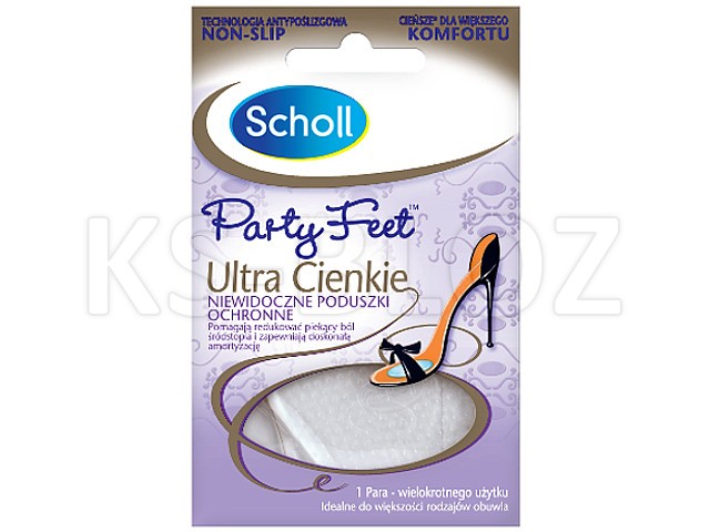 SCHOLL Ultra cienkie niewidoczne Poduszki ochronne 1 para interakcje ulotka   1 op.