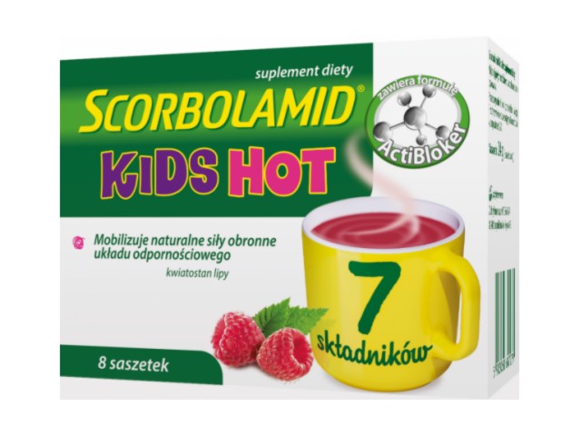 Scorbolamid Kids Hot interakcje ulotka  - 8 sasz.