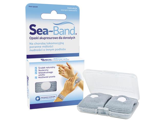 Sea-Band Opaska akupresurowa przeciw mdłościom dla dorosłych interakcje ulotka   2 szt.
