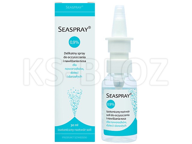 Seaspray 0,9% interakcje ulotka aerozol do nosa - 30 ml
