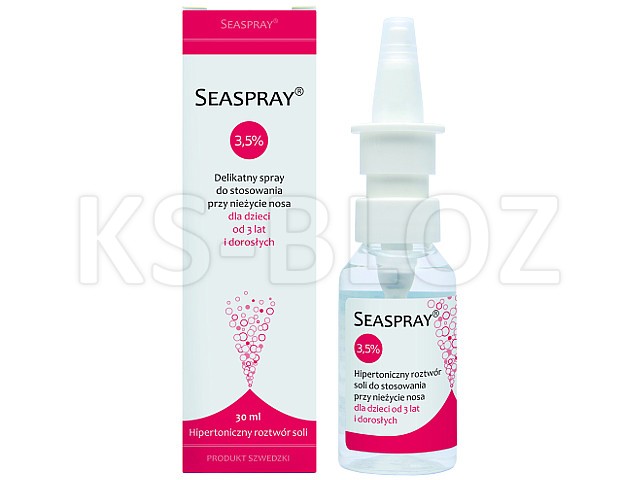 Seaspray 3,50% interakcje ulotka aerozol do nosa  30 ml