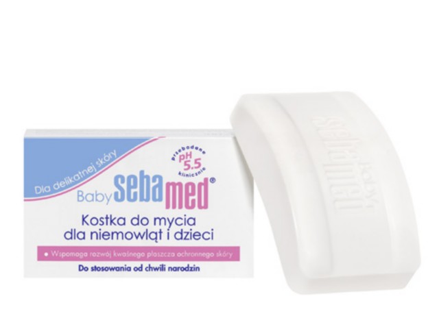 Sebamed Baby Kostka do mycia niemowląt i dzieci interakcje ulotka kostka  100 g