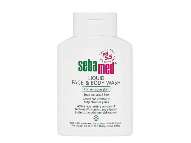 Sebamed Sensitive Emulsja do mycia twarzy i ciała bezalkaliczna interakcje ulotka emulsja  200 ml