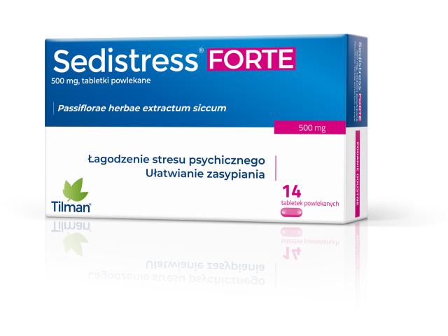Sedistress Forte interakcje ulotka tabletki powlekane 500 mg 