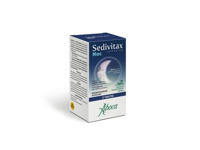 Sedivitax Advanced Noc interakcje ulotka tabletki - 27 tabl.