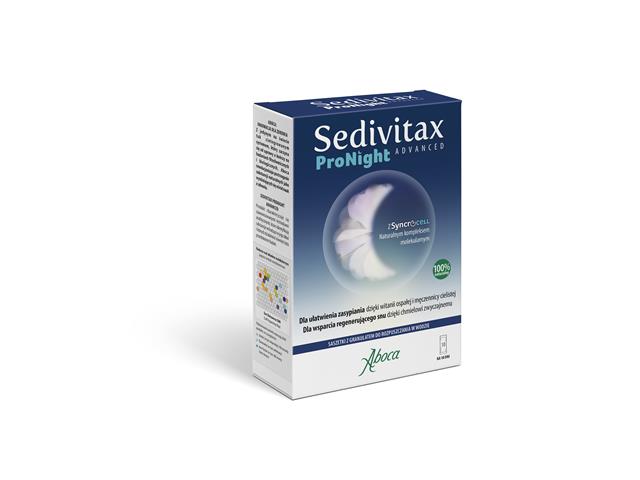 Sedivitax Pronight Advanced interakcje ulotka granulat do sporządzania roztworu doustnego  10 sasz.